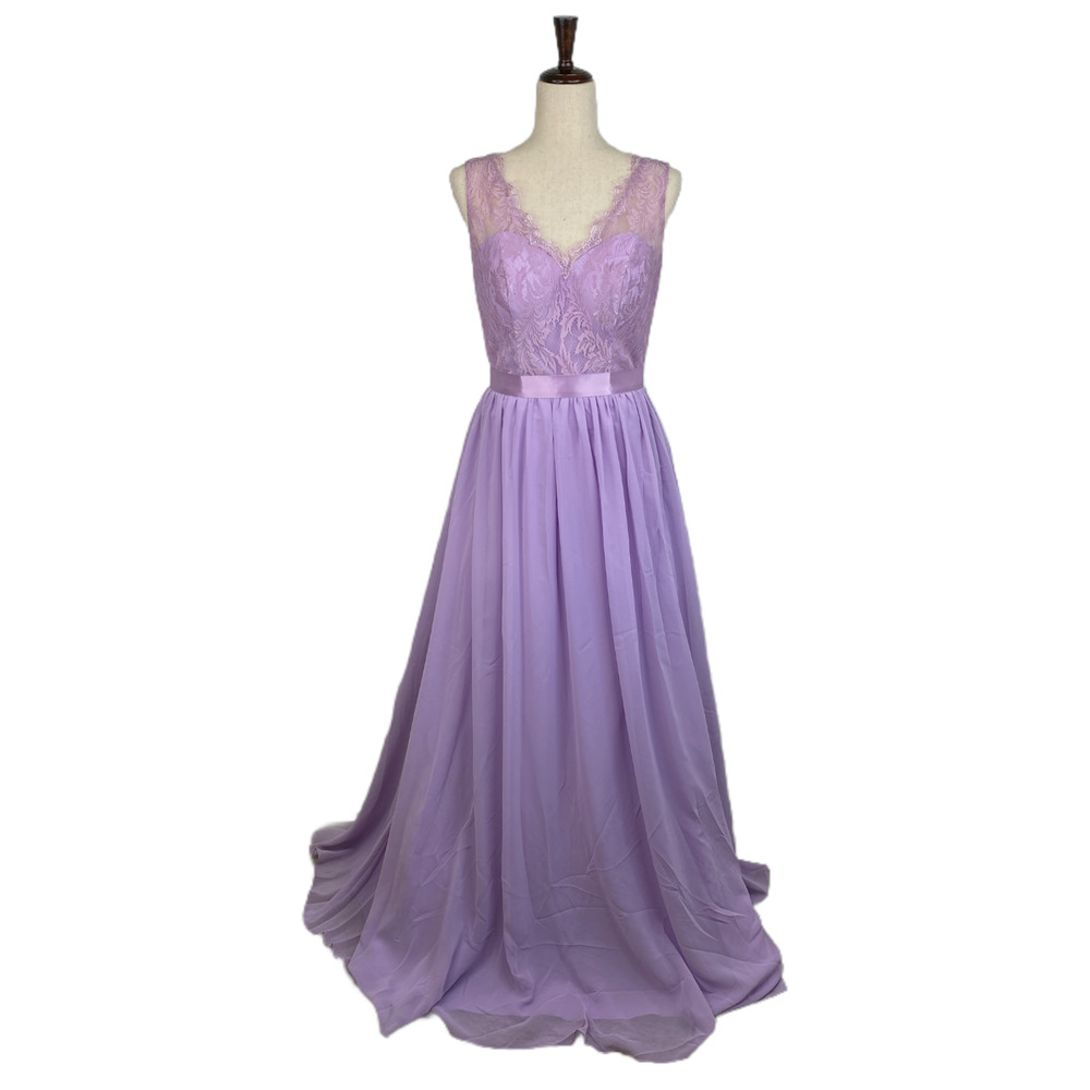 Da Vinci Sleeveless Lace A-Line Gown Sz4